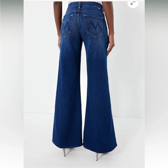 MOTHER Jeans Women Size 24 Blue The Tomcat Roller Groovy - Picture 3 of 16